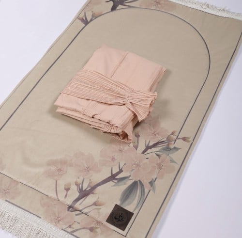 طقم سجادة مخمل مع شرشف طرحه