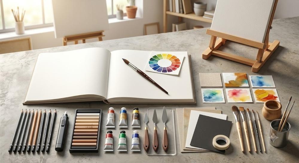 دليل اختيار الخامات المناسبة للرسم والأعمال الفنية
