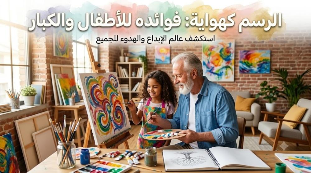 الرسم كهواية: فوائده للأطفال والكبار