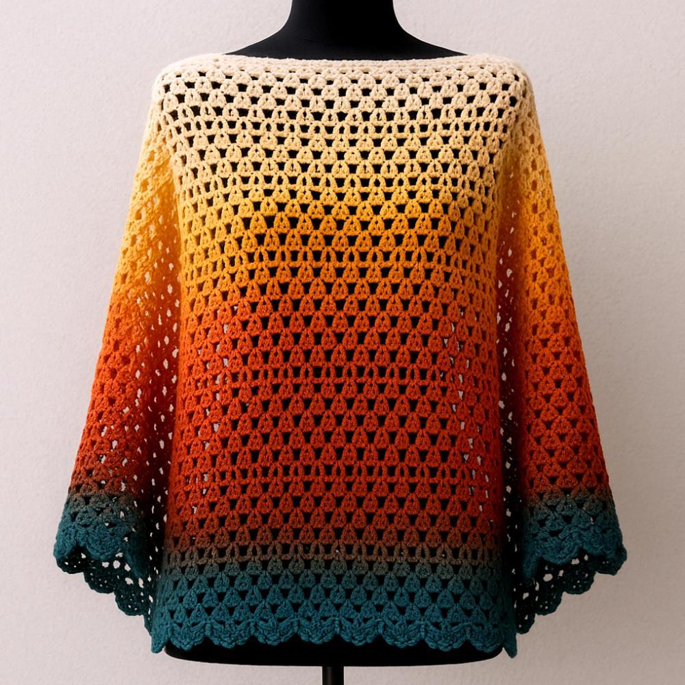 شالات الكروشيه المستطيلة