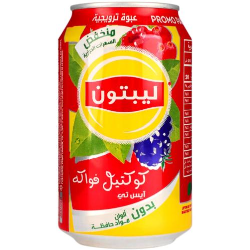 ليبتون آيس تي كوكتيل فواكه 320 مل 6 عبوات