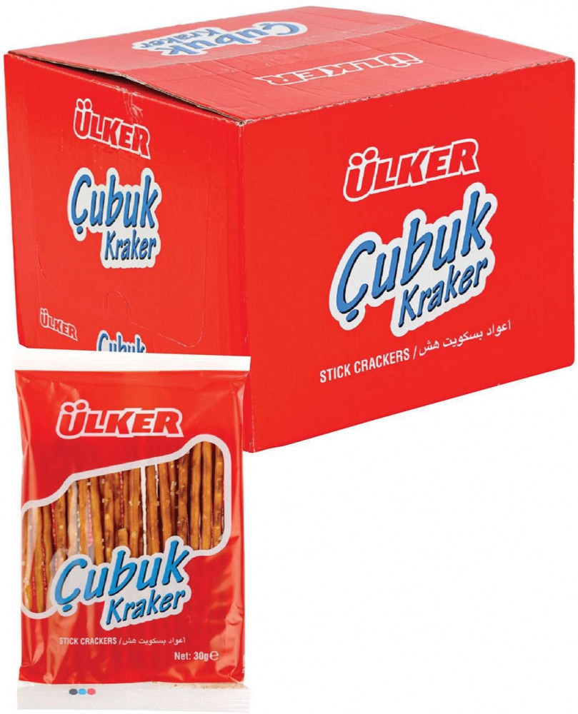 اولكر شوبوك اعواد بسكوت مالح 30جم 24 كيس متجر الإبداع