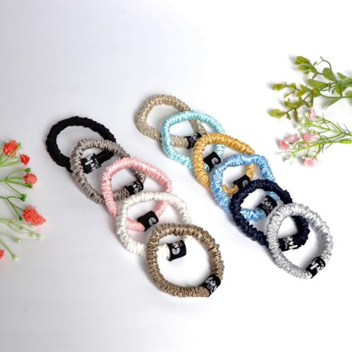 ربطة شعر مصنوعه من حرير التوت الناعم - (سكيني)