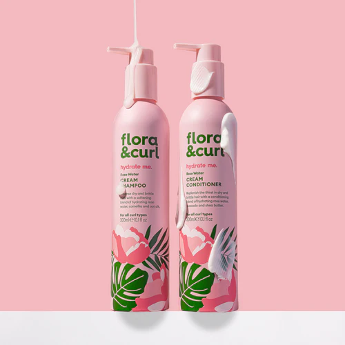 فلورا اند كيرل - مجموعة غسول ماء الورد مرطب يومي