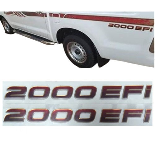 ملصق كتابة تويوتا هايلكس 2000EFI بارز