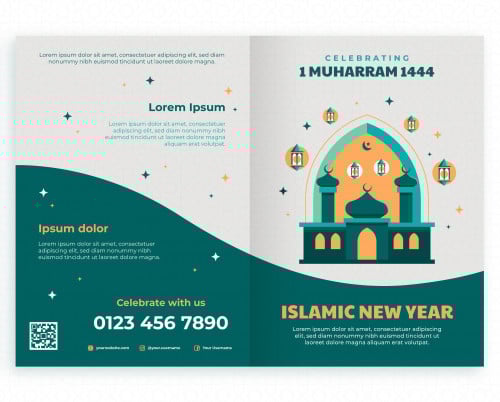 طباعة مطوية 4 اوجه