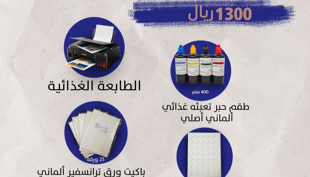 بكج الطباعه الغذائية