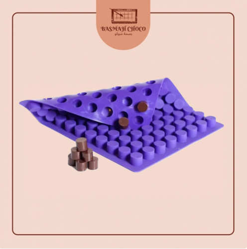 قالب سلكون بحجم ميني  شكل دائري للشوكولاته والحلى 88 فتحه