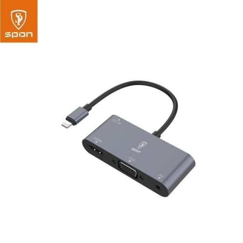 وصلة ايفون HDMI + VGA من Spon