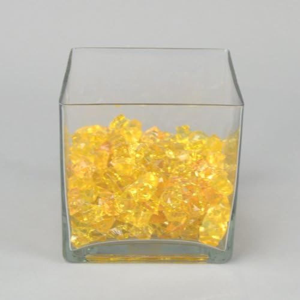 فازات زجاجية مربع 15 *15 سادة