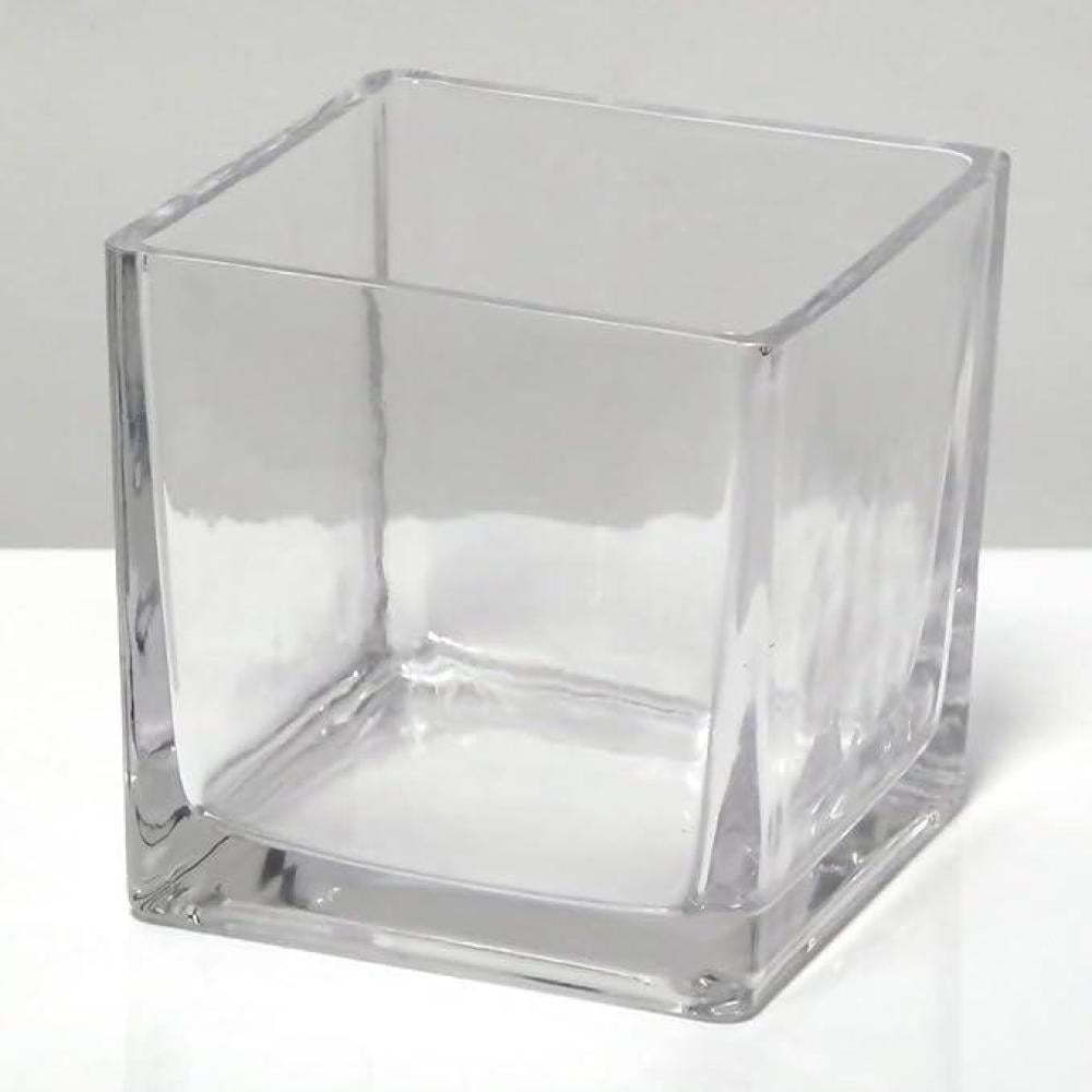 فازات زجاجية مربع 12*12 سادة