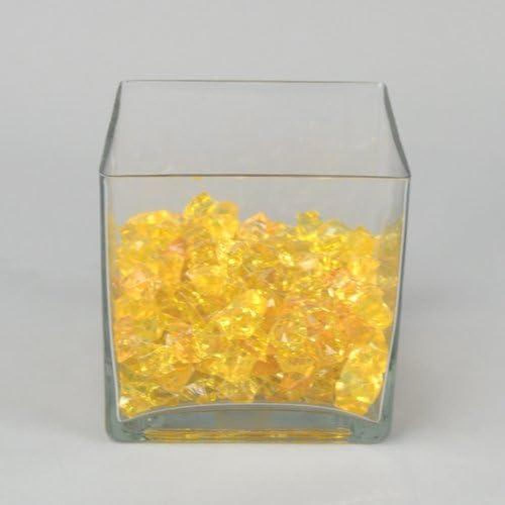 فازات زجاجية مربع 12*12 سادة