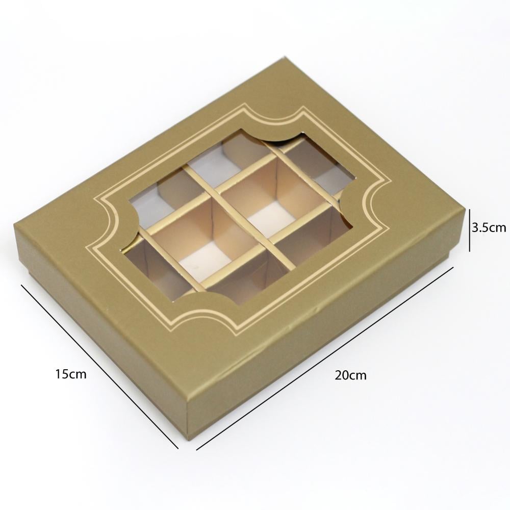 علب حلويات شفافة بتقسيم 12 فتحة