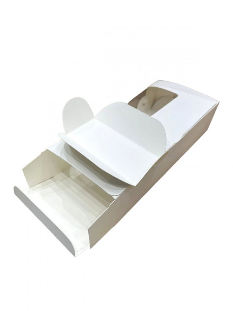 علب كيك ورقية سحاب متصله بمقسم