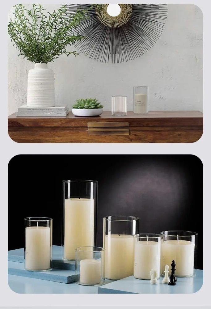 فازات زجاجية  10*30سم سادة