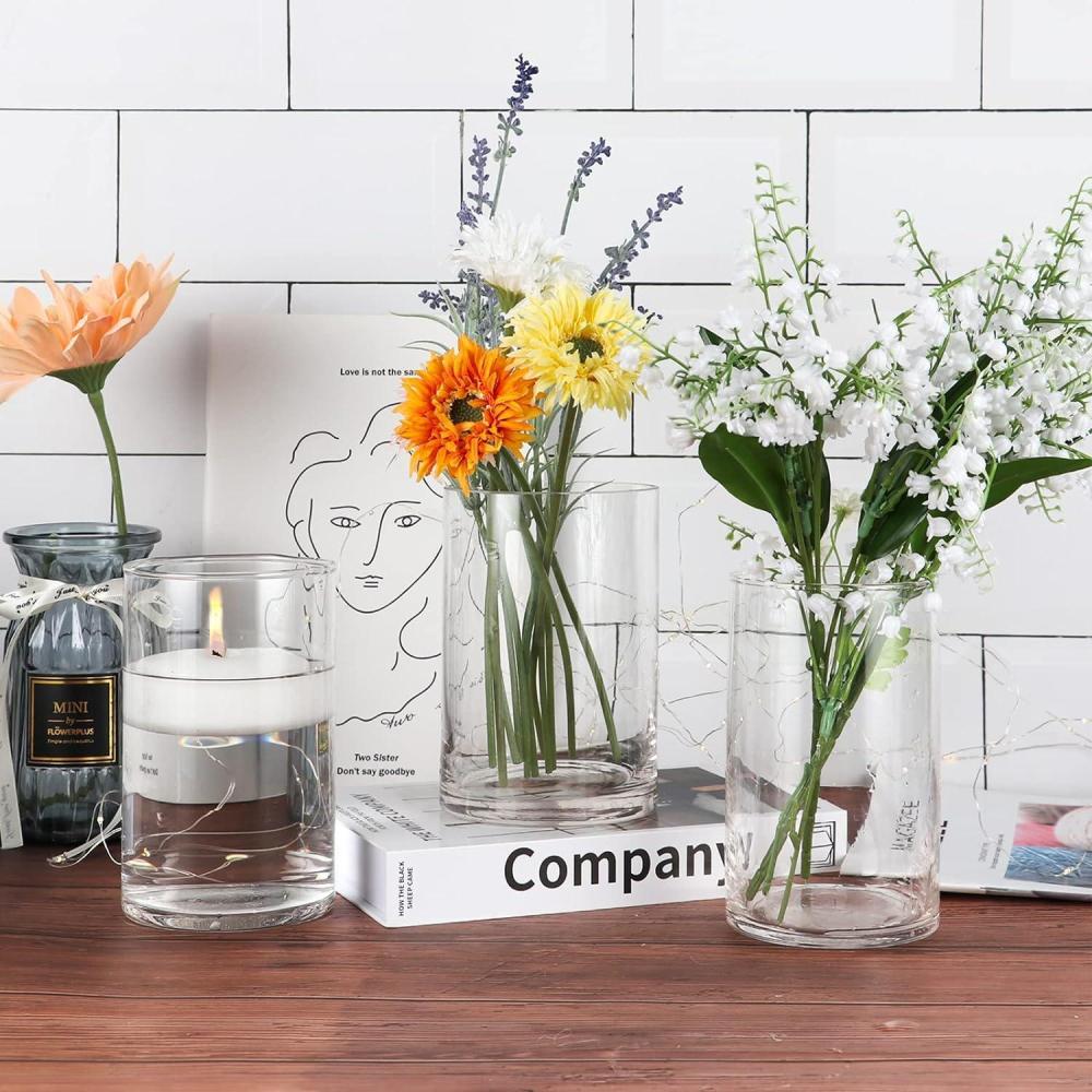 فازات زجاجية  10*20 سم سادة