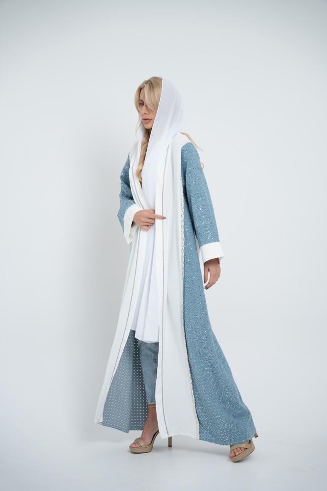 عباية أنيقة بتصميم عصري - جينز