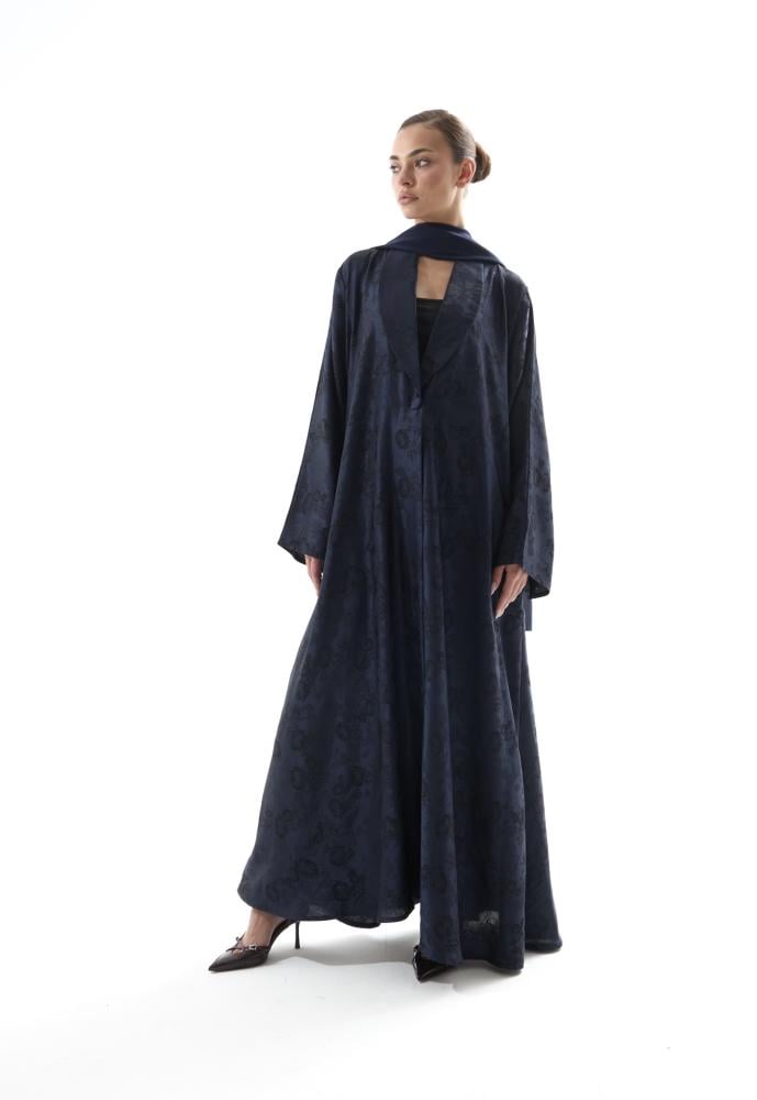 عباية كلاسيك صيفي بقصة كلوش وقماش كريب