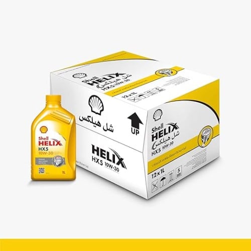 زيت محرك هيليكس HX5 10W-30 من شل - علبة كرتونية تح...