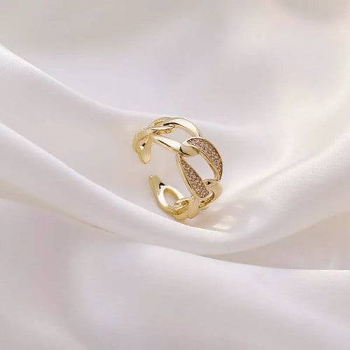 خاتم مطلي ذهبي