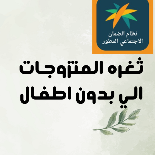 ثغرة المتزوجه بدون أطفال