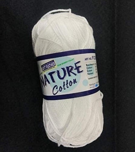 خيط قطن نيتشر ابيض صيني 50غرام nature cotton