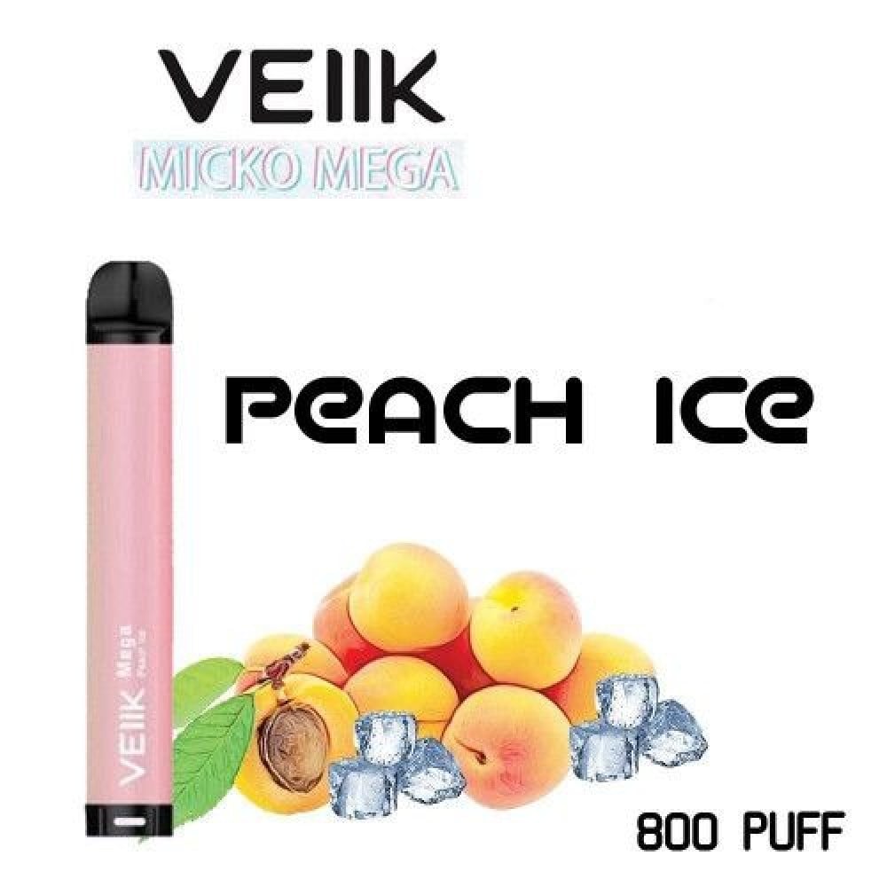 سحبة جاهزة خوخ بارد فيلك 800 موشة VEIIK MICKO MEGA Peach Ice 800 puff