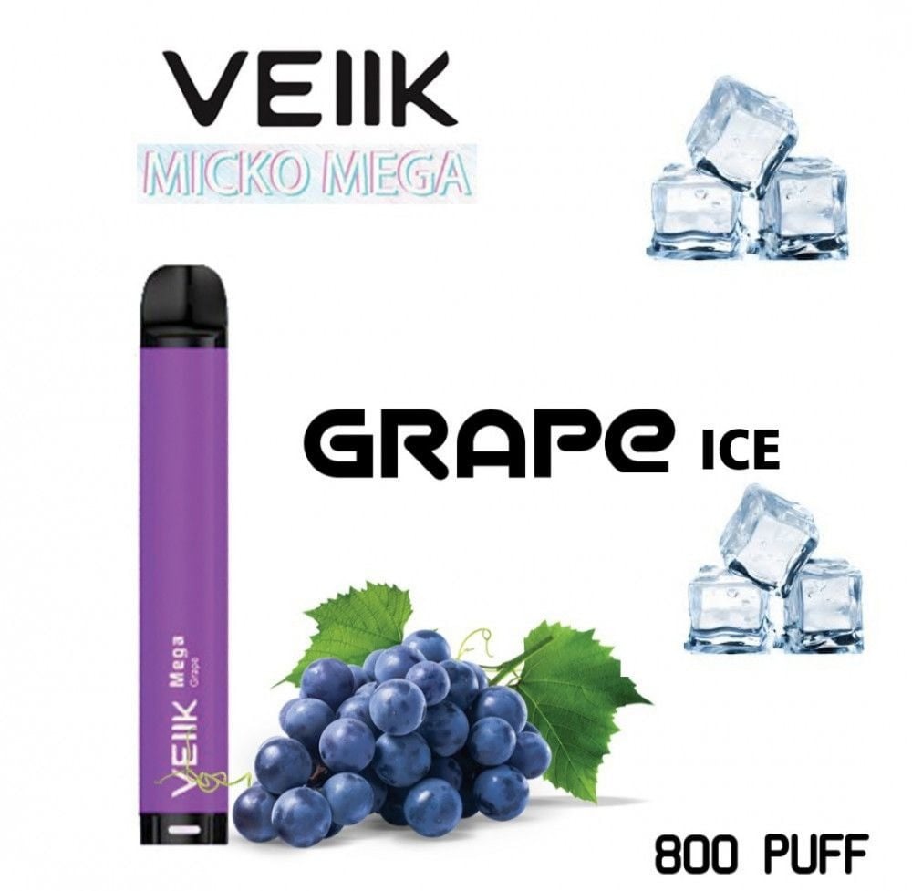 سحبة جاهزة عنب ايس فيلك 800 موشة veiik micko mega grape ice