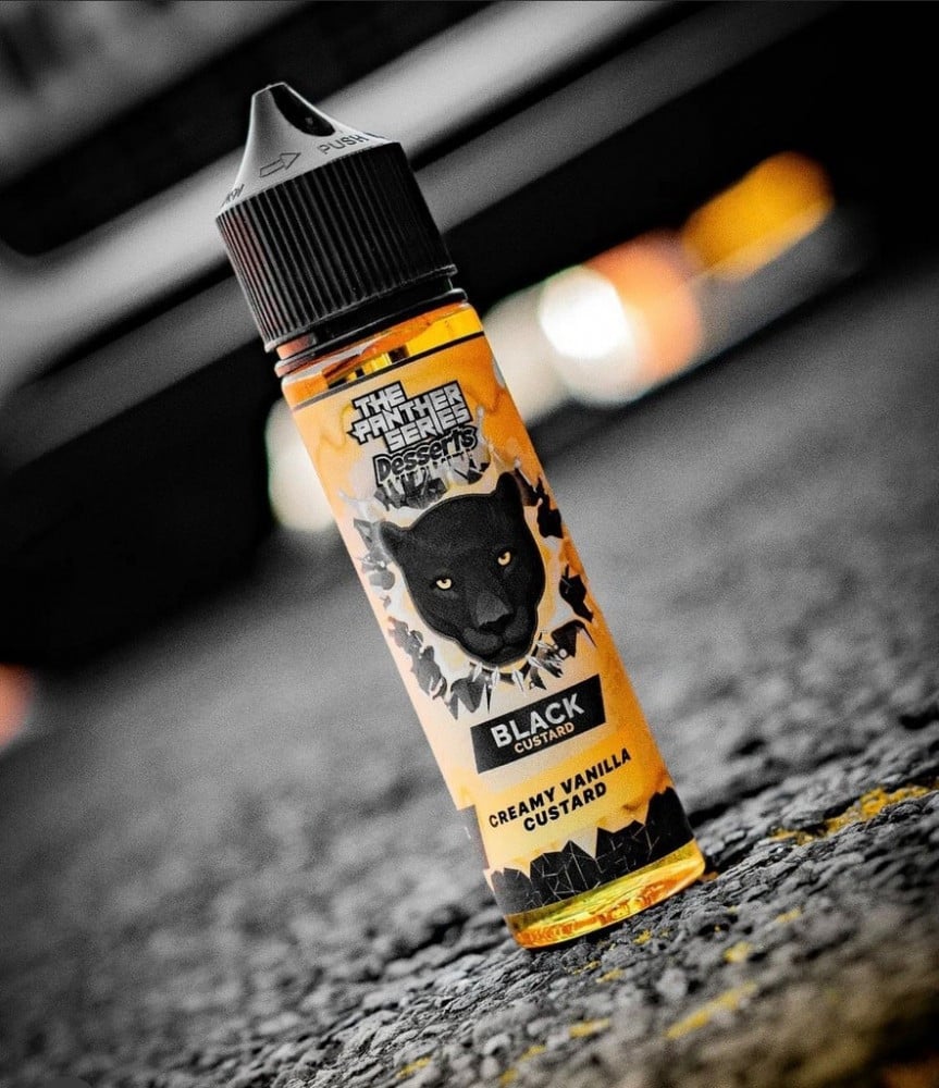نكهة بنك بانثر بلاك كاسترد فيب كريمي فانيلا كاسترد Panther Black Castu