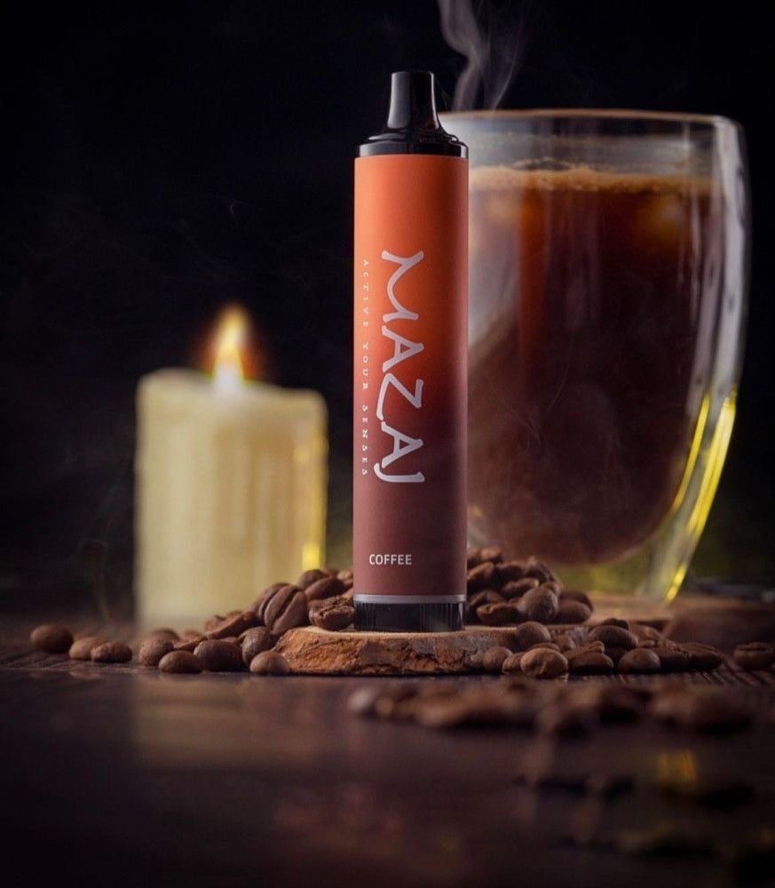 سحبة مزاج 5000 موشة ديمون كوفي قهوة mazaj demon 5000 puffs Coffee