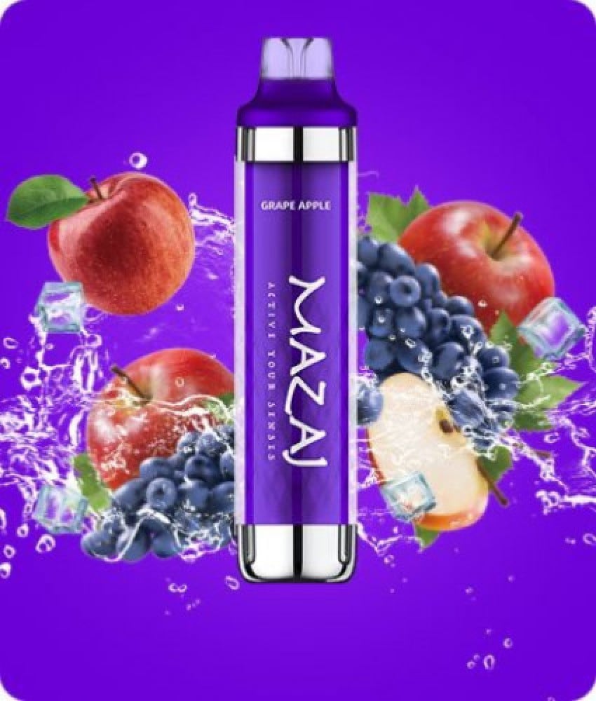 سحبة جاهزة مزاج بلاك عنب تفاح 8000 موشة Mazaj Black Grape Apple 8000 P