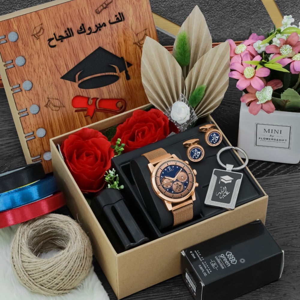 بكس النجاح والتخرج مميز مع تنسيق ورد*