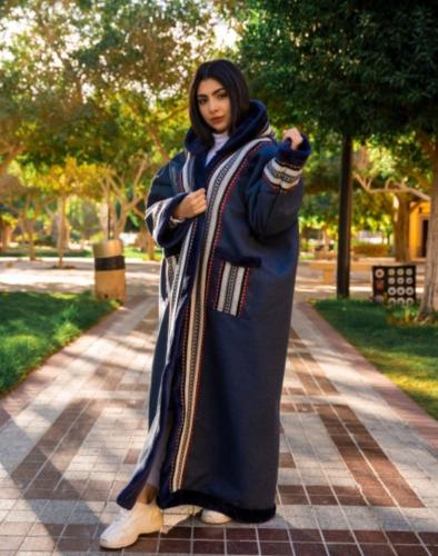 فروات نسائية شتوية فاخرة كحلي