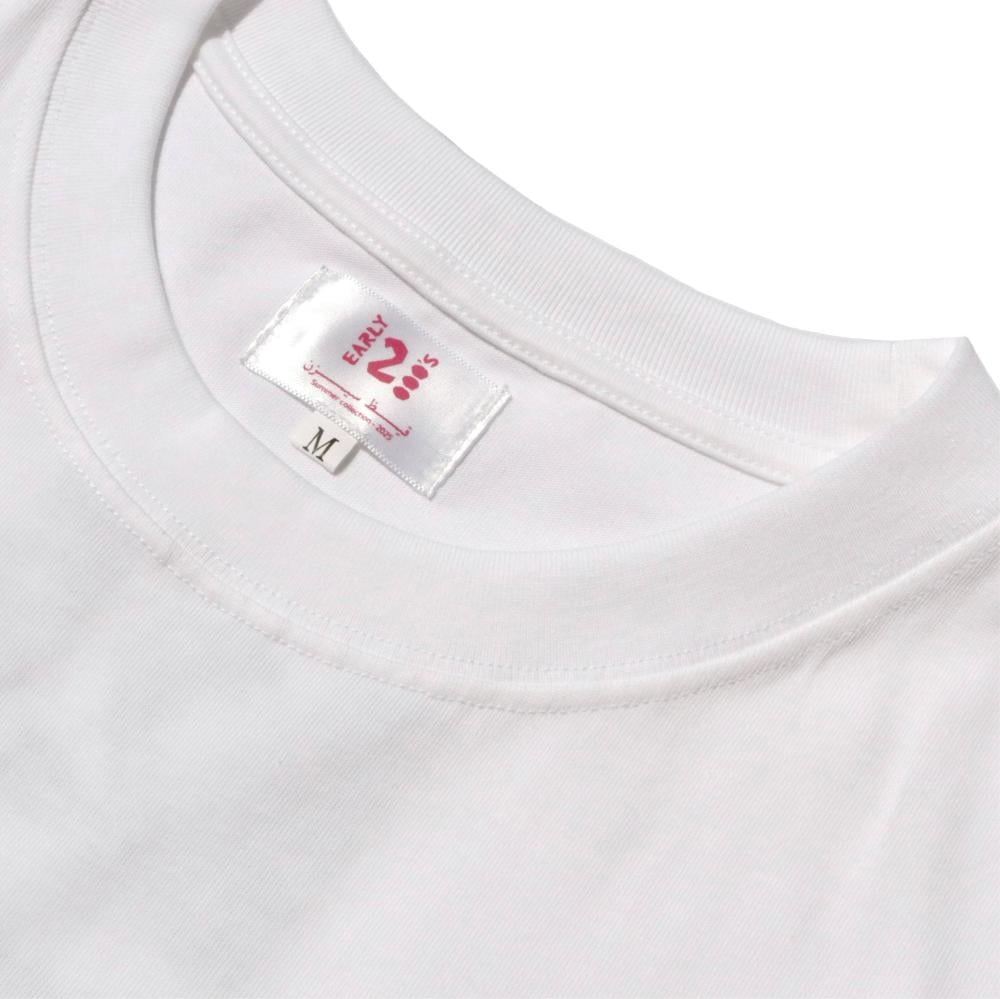 Oversized T-Shirt “ قيـظ سيزن " – White