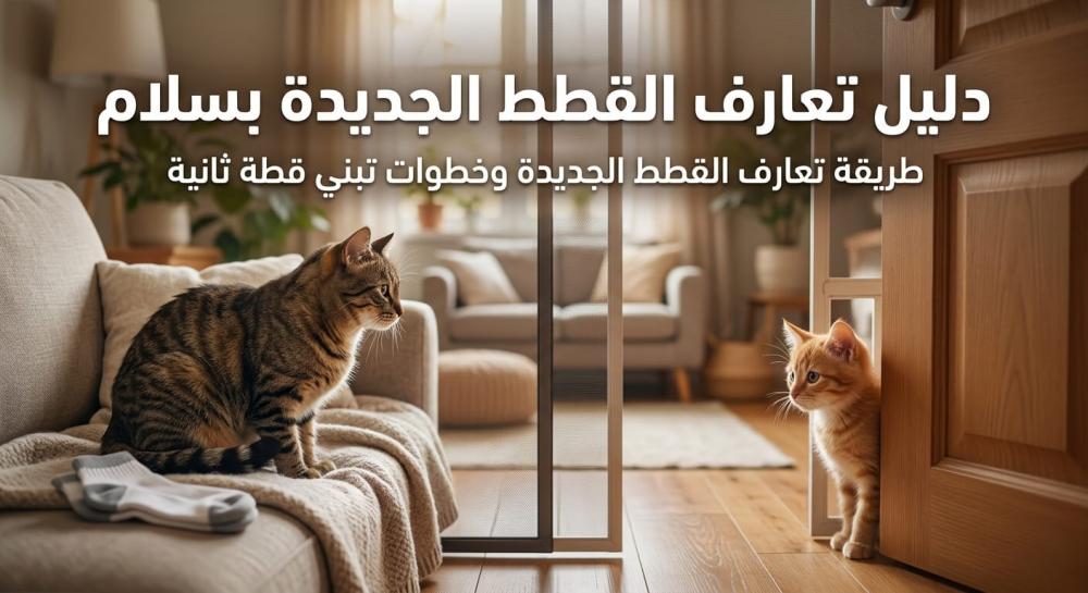 طريقة تعارف القطط الجديدة