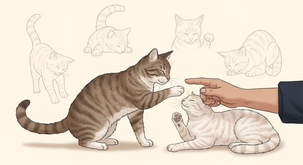 حركات القطط ومعانيها