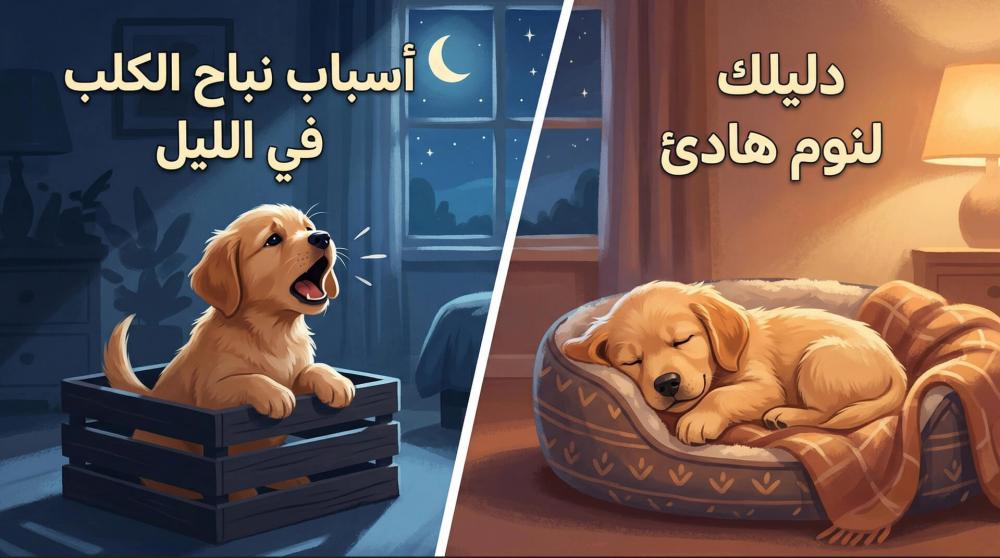 اسباب نباح الكلب في الليل