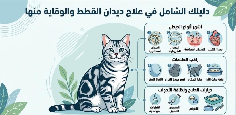علاج ديدان القطط