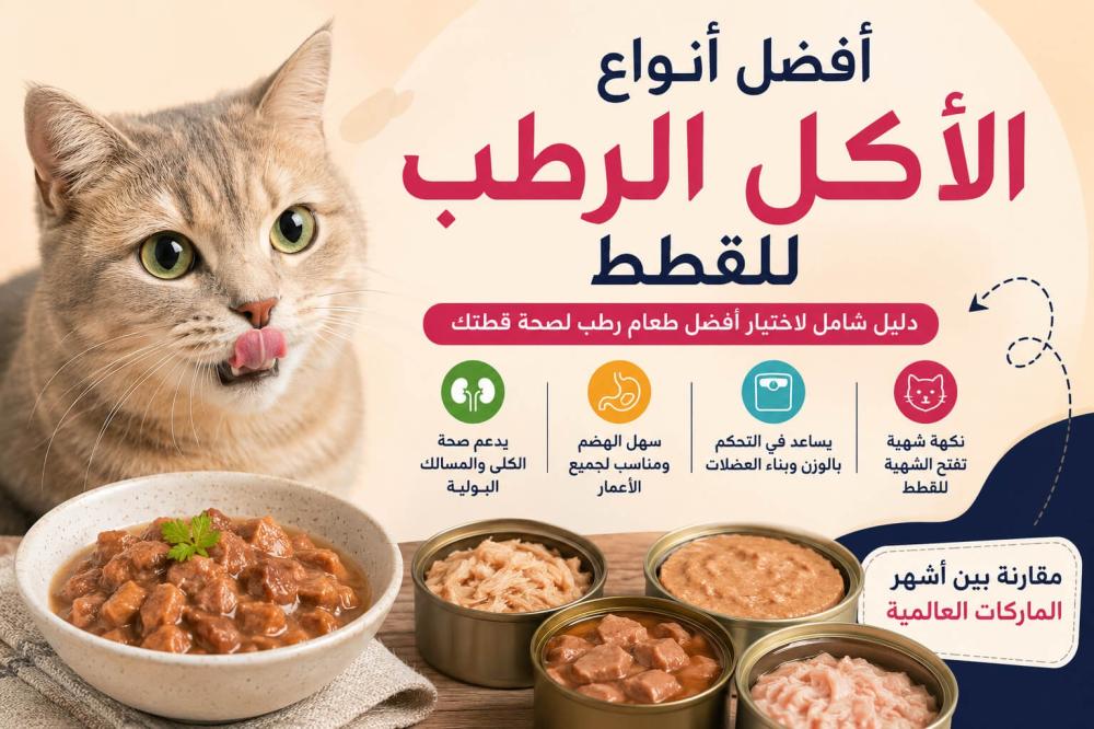 أفضل أنواع الأكل الرطب للقطط