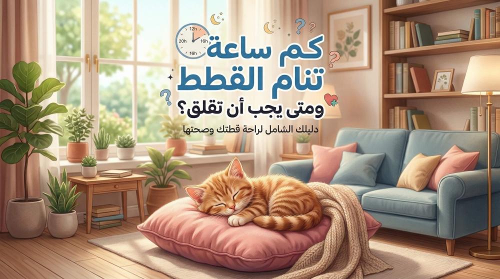 كم ساعة تنام القطط