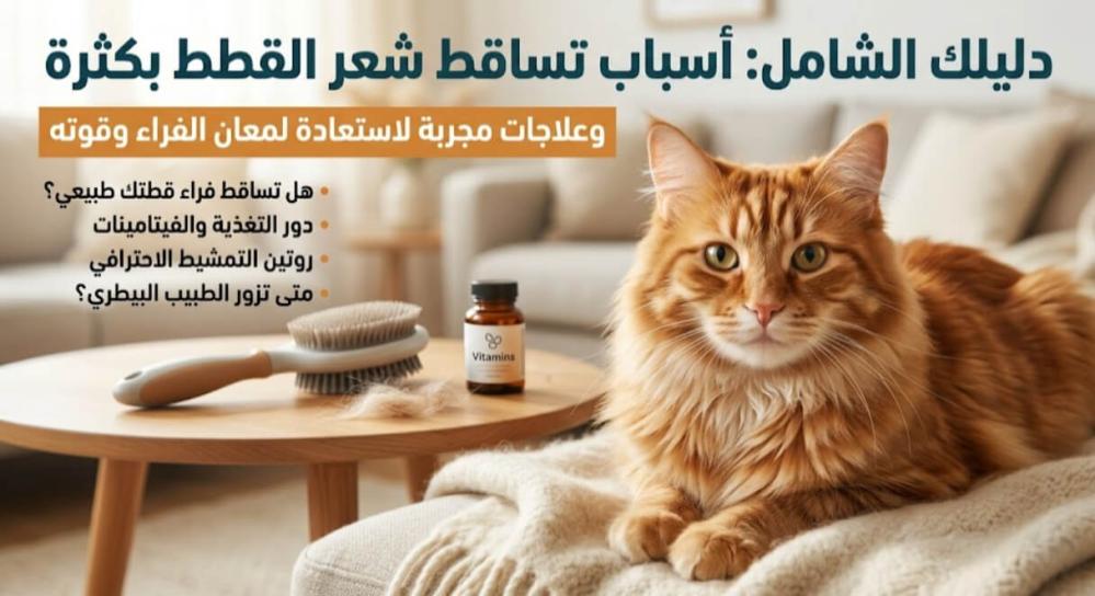 اسباب تساقط شعر القطط بكثرة