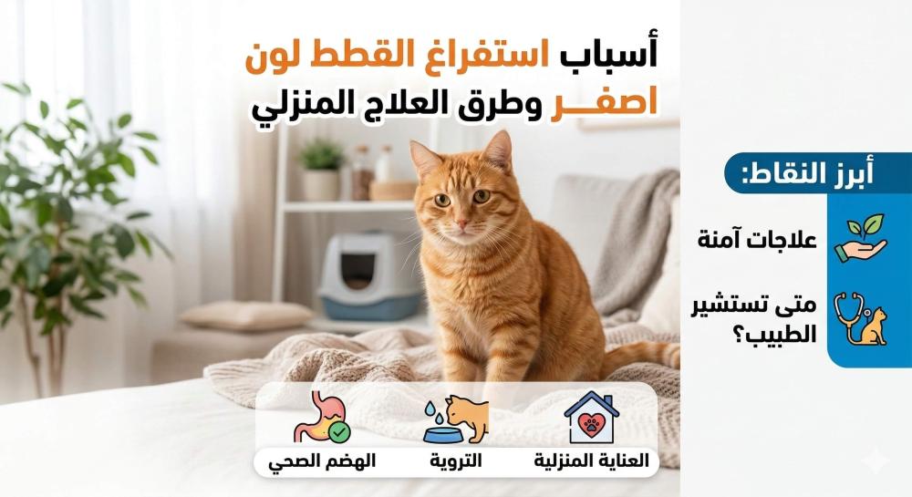 أسباب استفراغ القطط لون اصفر وطرق العلاج المنزلي