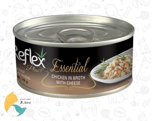 ريفلكس طعام رطب للقطط بالدجاج والجبن 70g