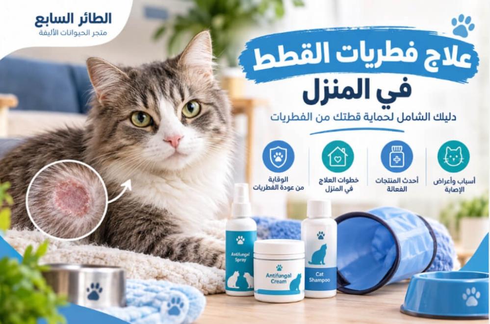 علاج فطريات القطط في المنزل