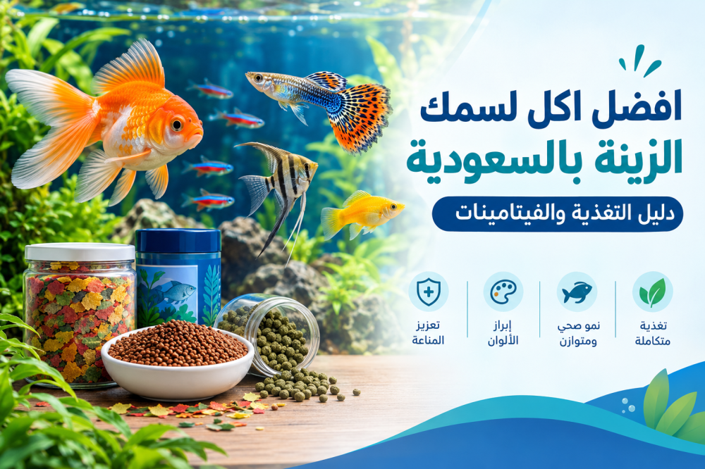 افضل اكل لسمك الزينة بالسعودية