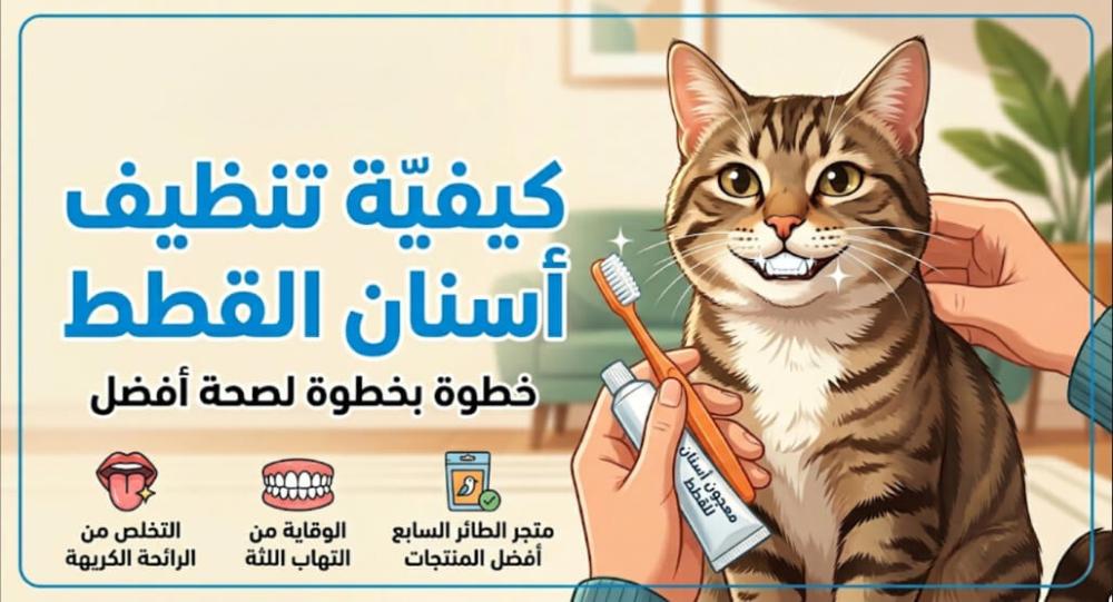 كيفية تنظيف اسنان القطط