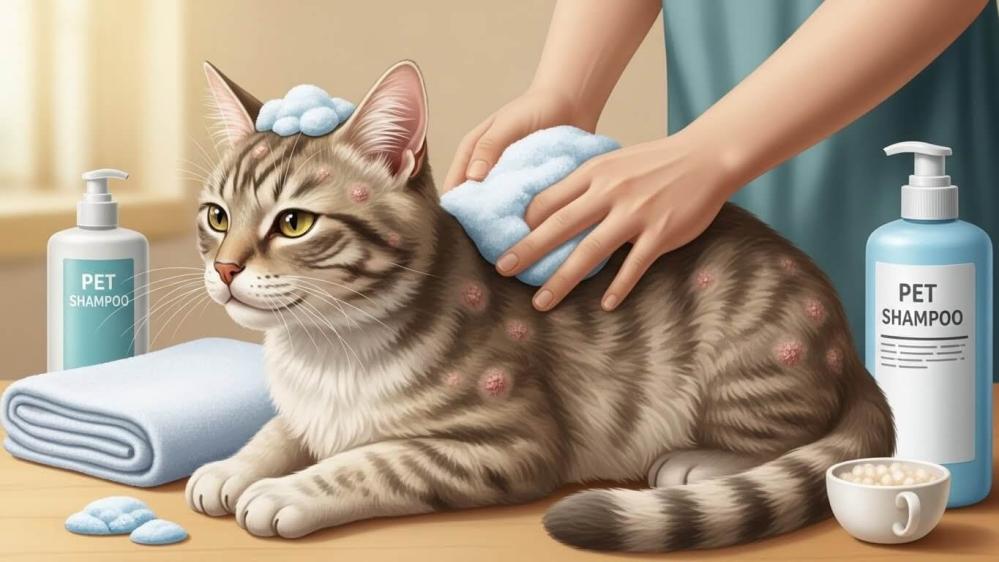 اسرع طريقة لعلاج فطريات القطط