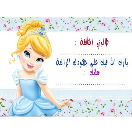 بطاقة طالبتي المتألقة ( 9 ملصقات ) ورق لاصق