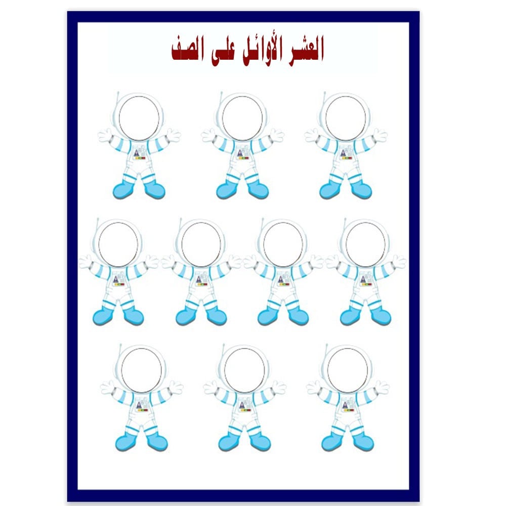 لوحة العشر الأوائل في الصف
