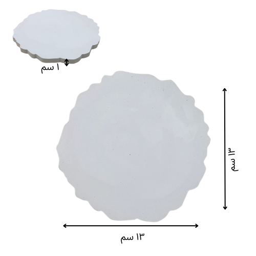 صحن بالجبس سادة